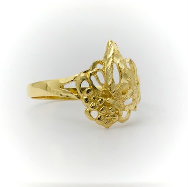 Anillo, Sortija de Niña o Mujer de Oro, Anillo Flores